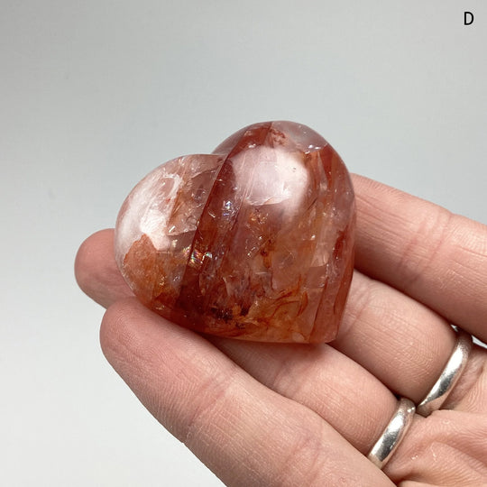 Red Hematoid Quartz Heart