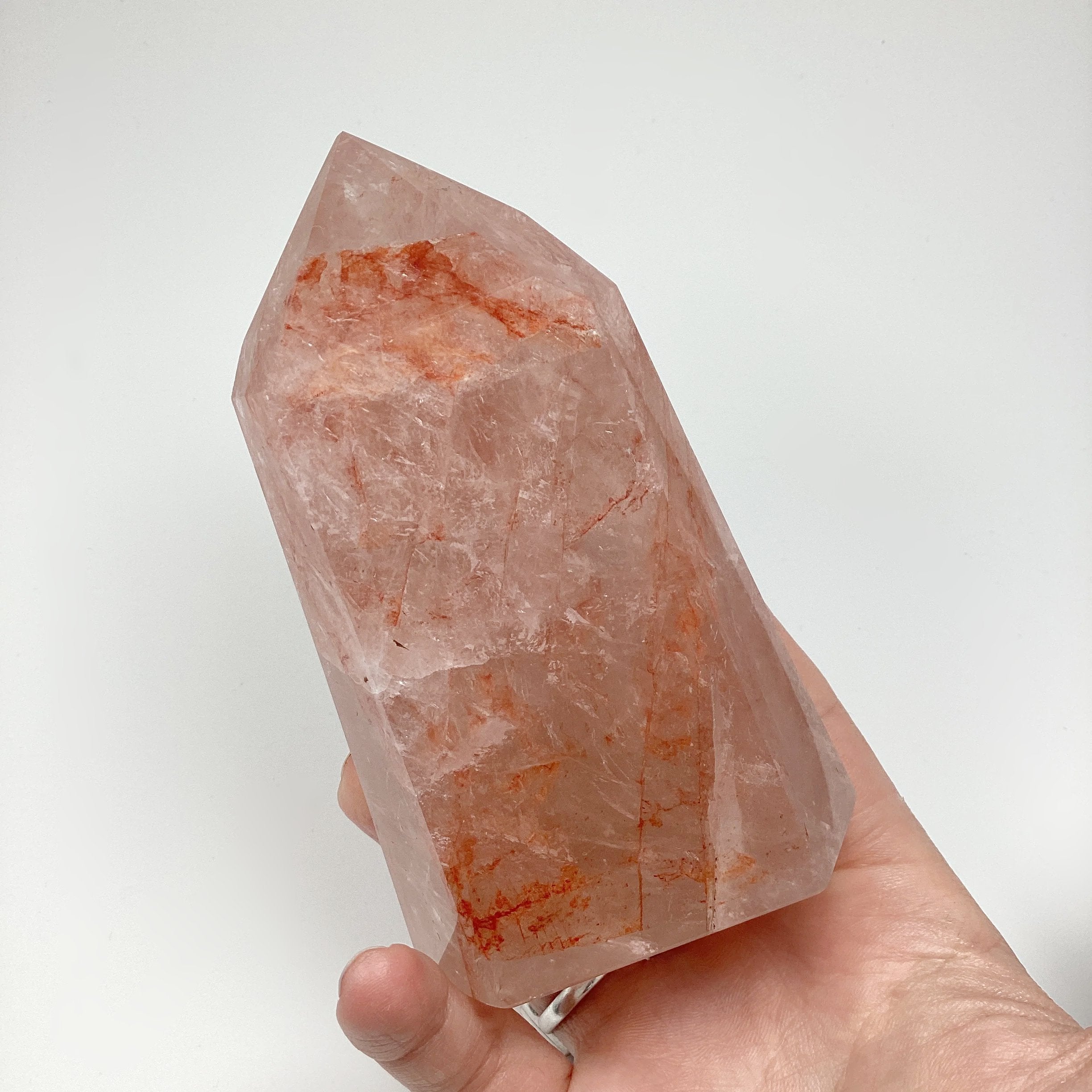 Red Hematoid Quartz Point