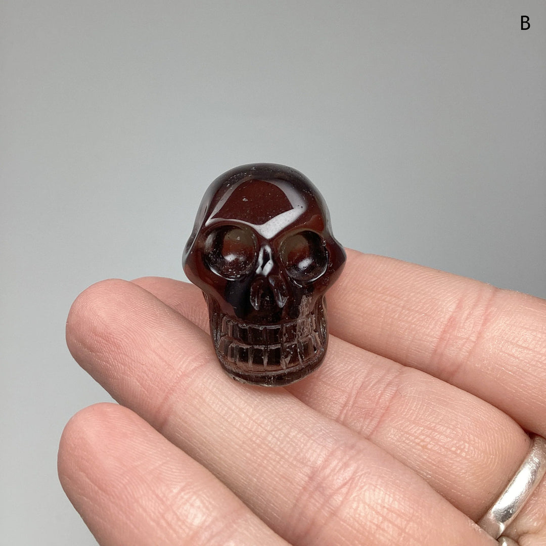 Carved Smoky Quartz  Skull