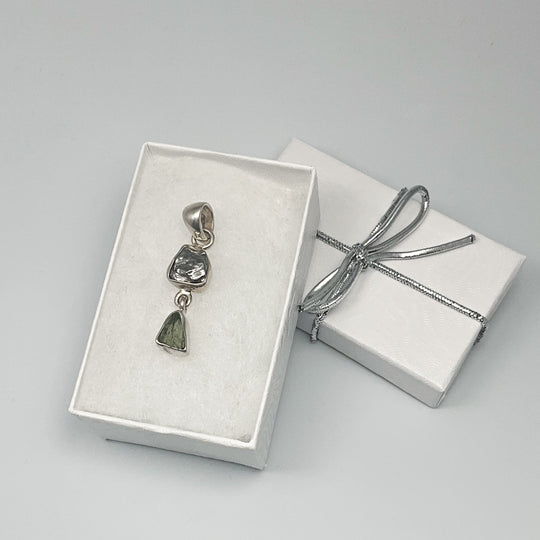 Campo Del Cielo Meteorite and Moldavite Pendant