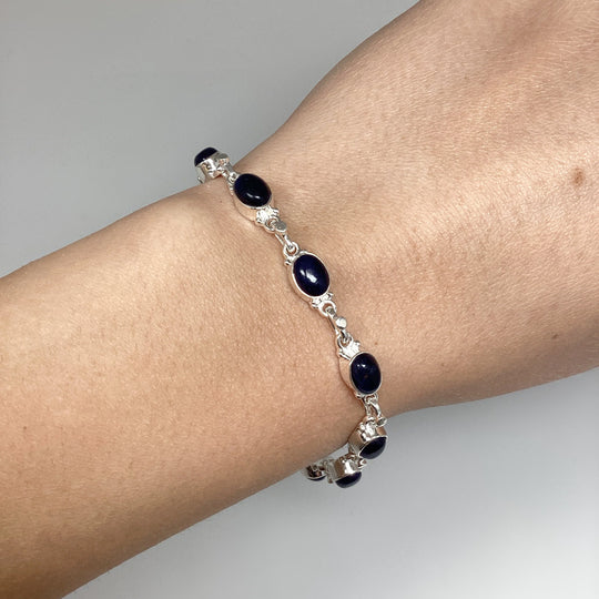 Sodalite Sterling Silver Bracelet