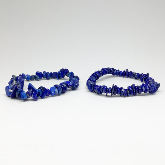 Lapis Lazuli Chip Beaded Bracelet