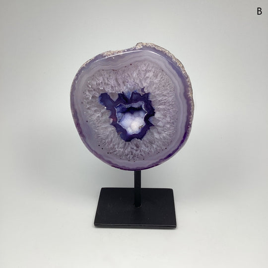 Agate Geode on Stand