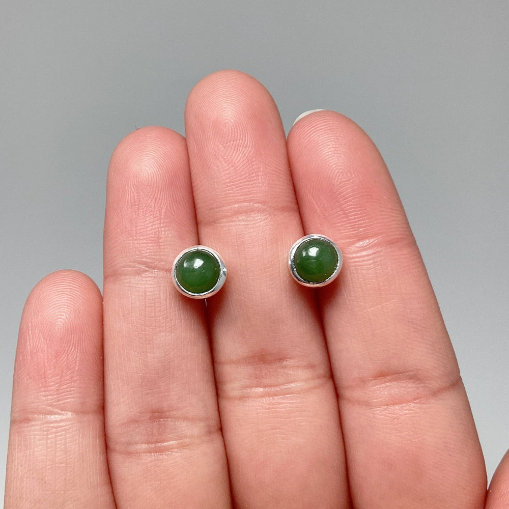 Jade Stud Earrings