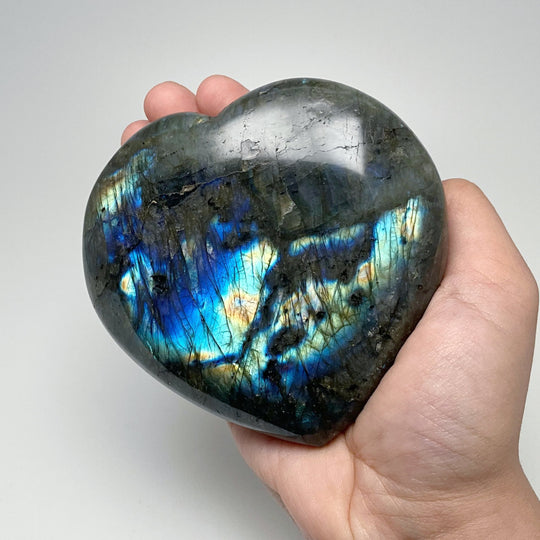 Labradorite Heart