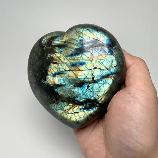 Labradorite Heart