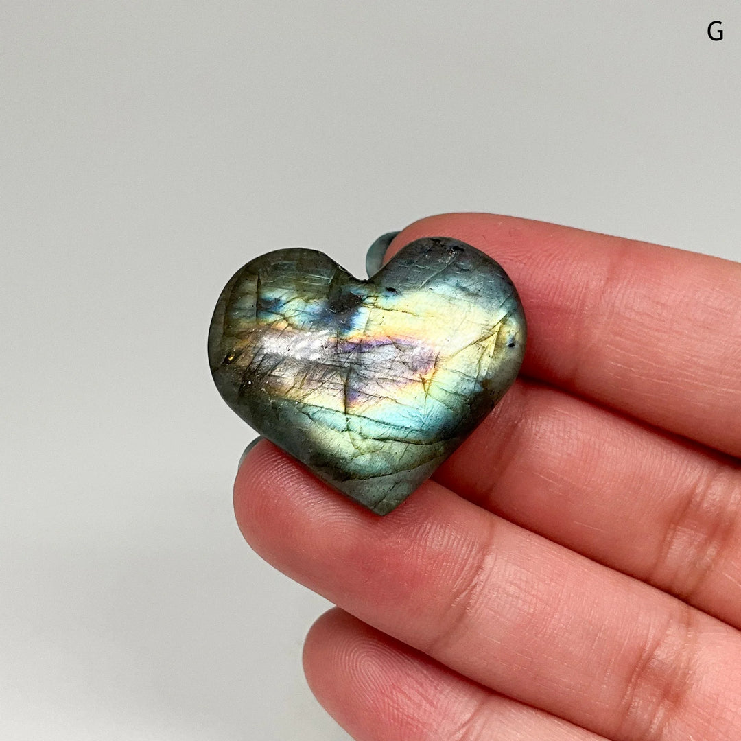 Labradorite Heart