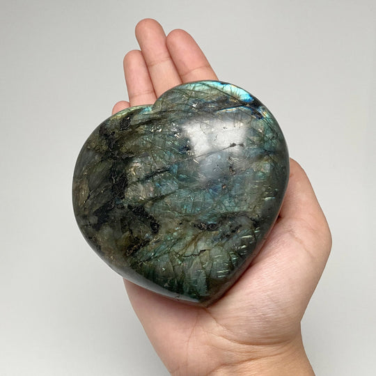 Labradorite Heart