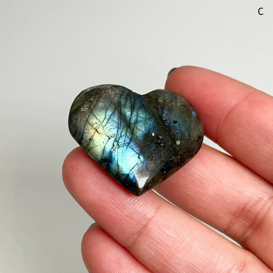 Labradorite Heart