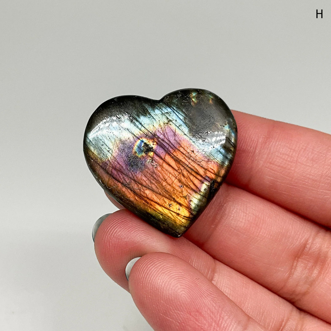 Labradorite Heart