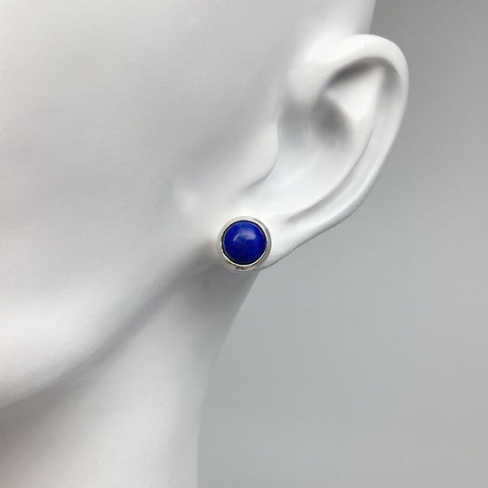 Lapis Lazuli Stud Earrings