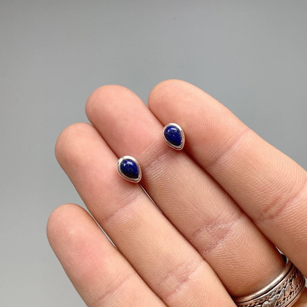 Lapis Lazuli Stud Earrings