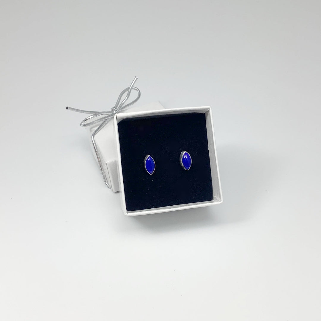 Lapis Lazuli Stud Earrings