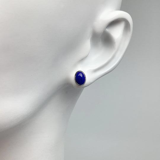 Lapis Lazuli Stud Earrings