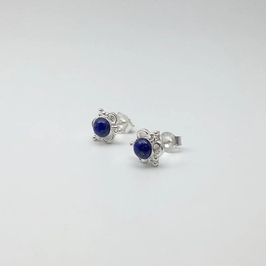 Lapis Lazuli Stud Earrings