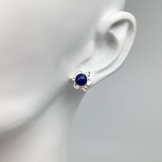 Lapis Lazuli Stud Earrings