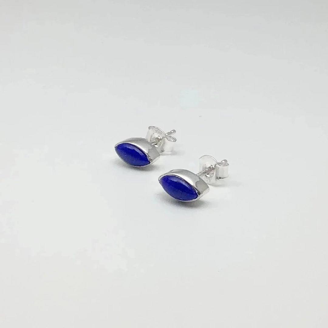 Lapis Lazuli Stud Earrings