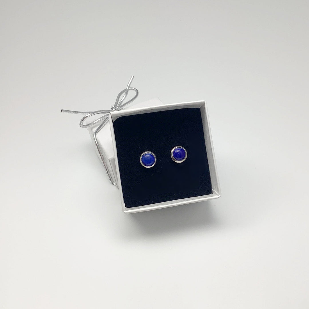 Lapis Lazuli Stud Earrings