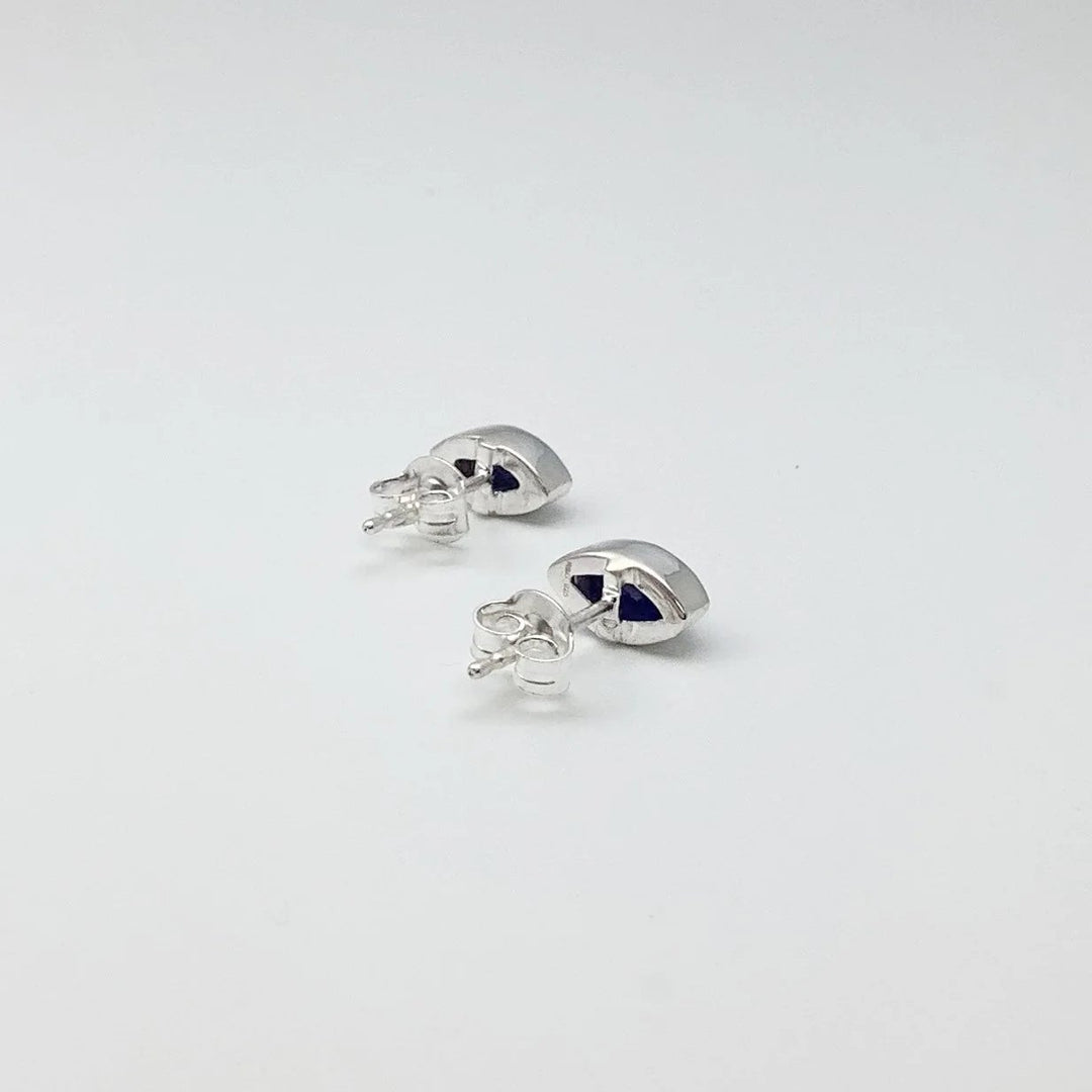 Lapis Lazuli Stud Earrings