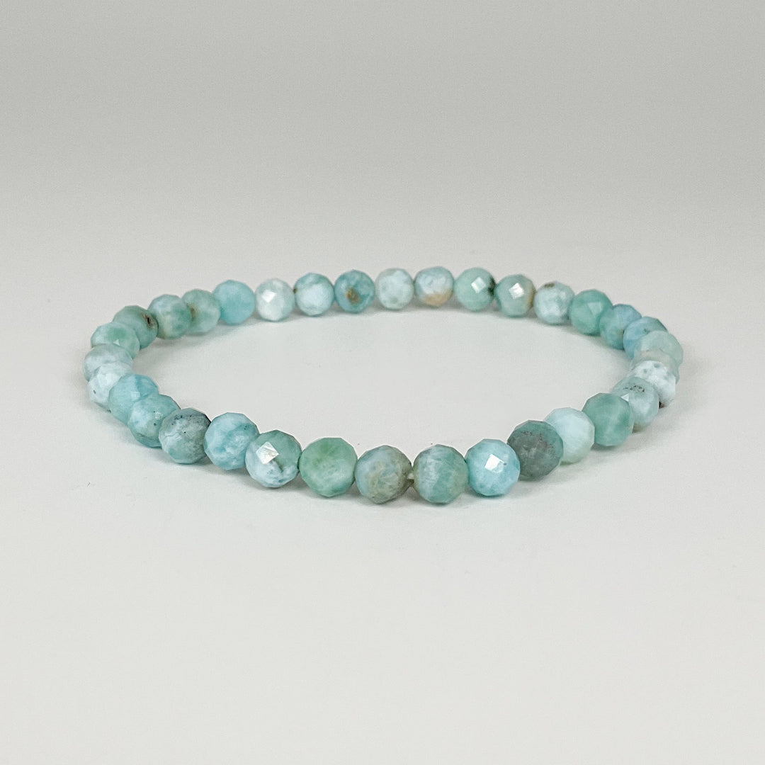 Larimar Faceted Beaded Bracelet