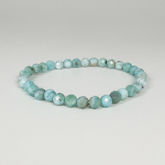 Larimar Faceted Beaded Bracelet