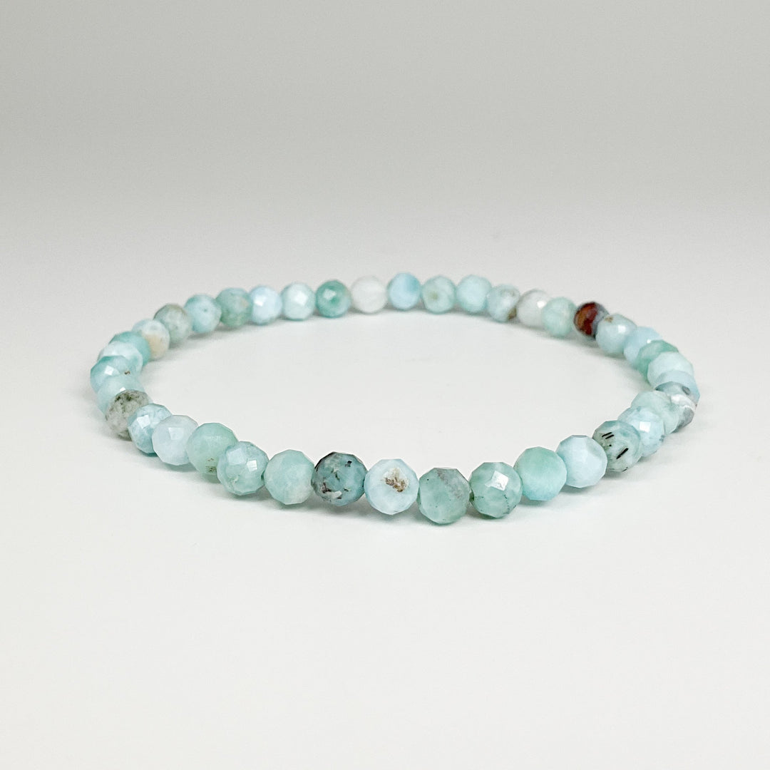 Larimar Faceted Beaded Bracelet