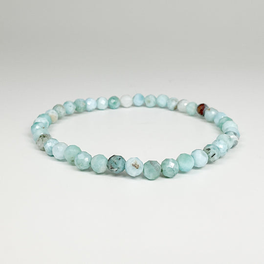 Larimar Faceted Beaded Bracelet