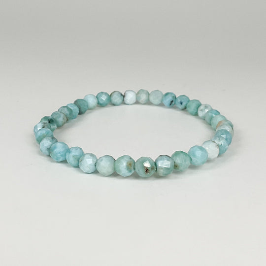 Larimar Faceted Beaded Bracelet