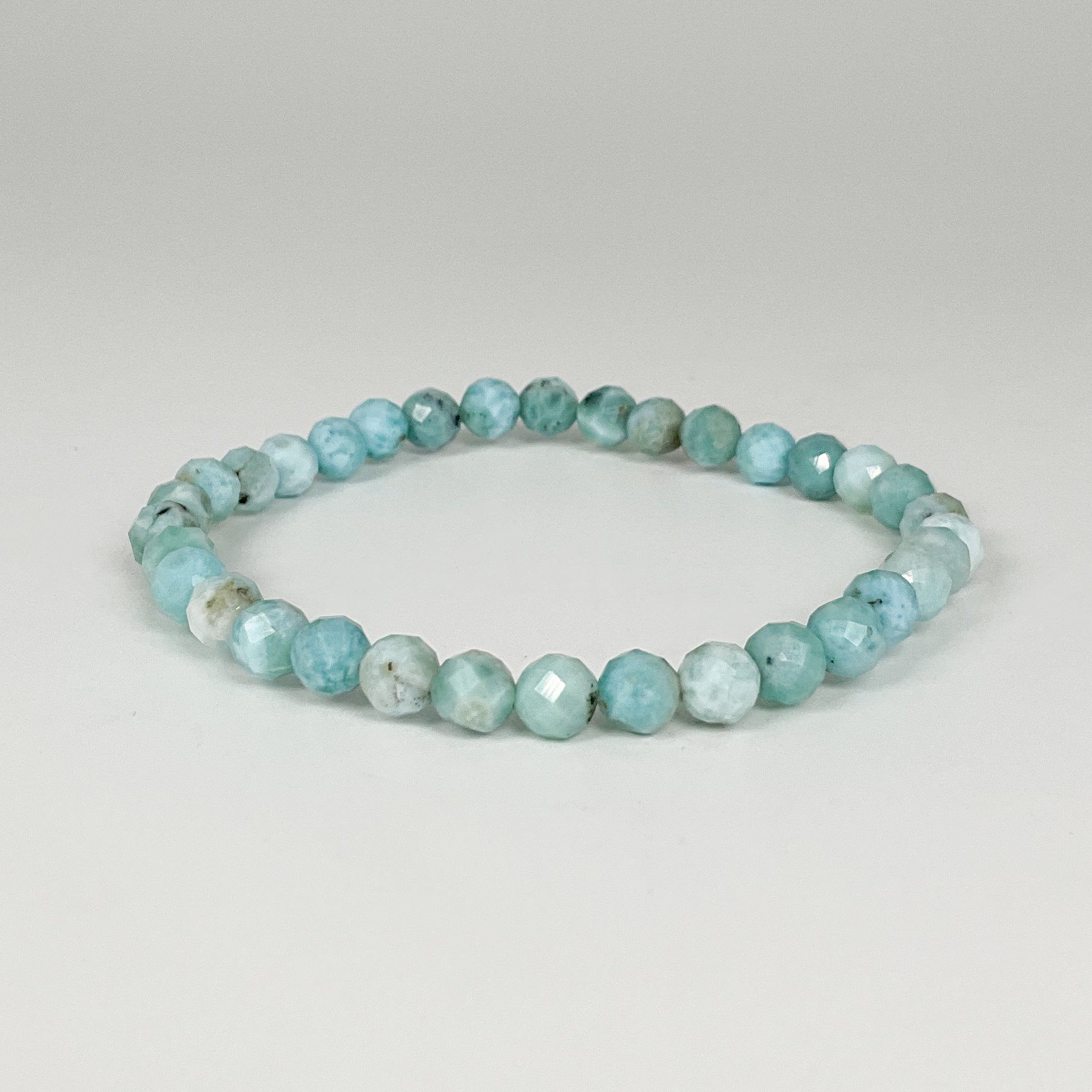 Larimar Faceted Beaded Bracelet