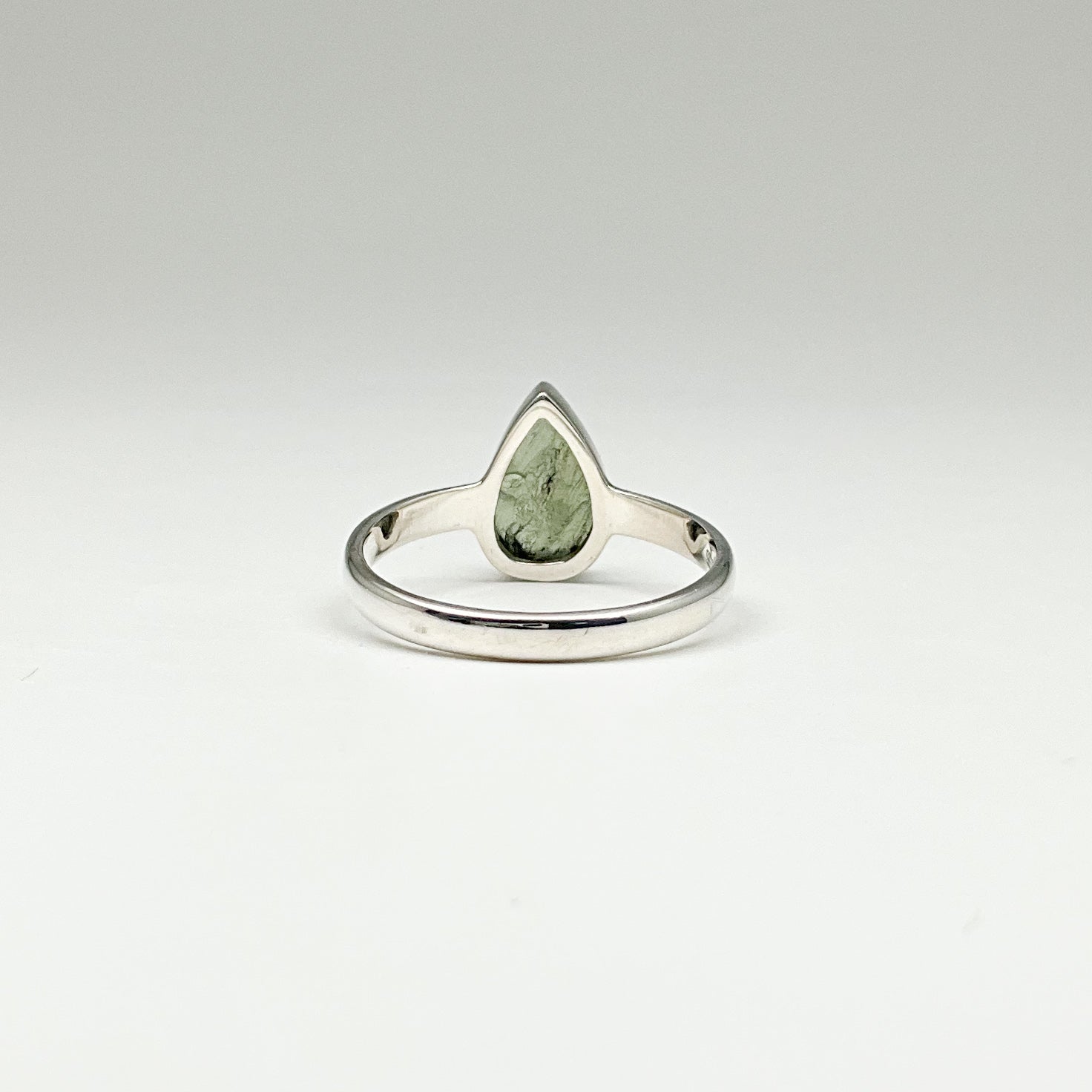 Faceted Moldavite outlet Ring US 8.25 - Sterling Silver - Birthstone Jewelry - Moldavite Engagement Ring - Greenstone Ring - Birthstone Jewelry