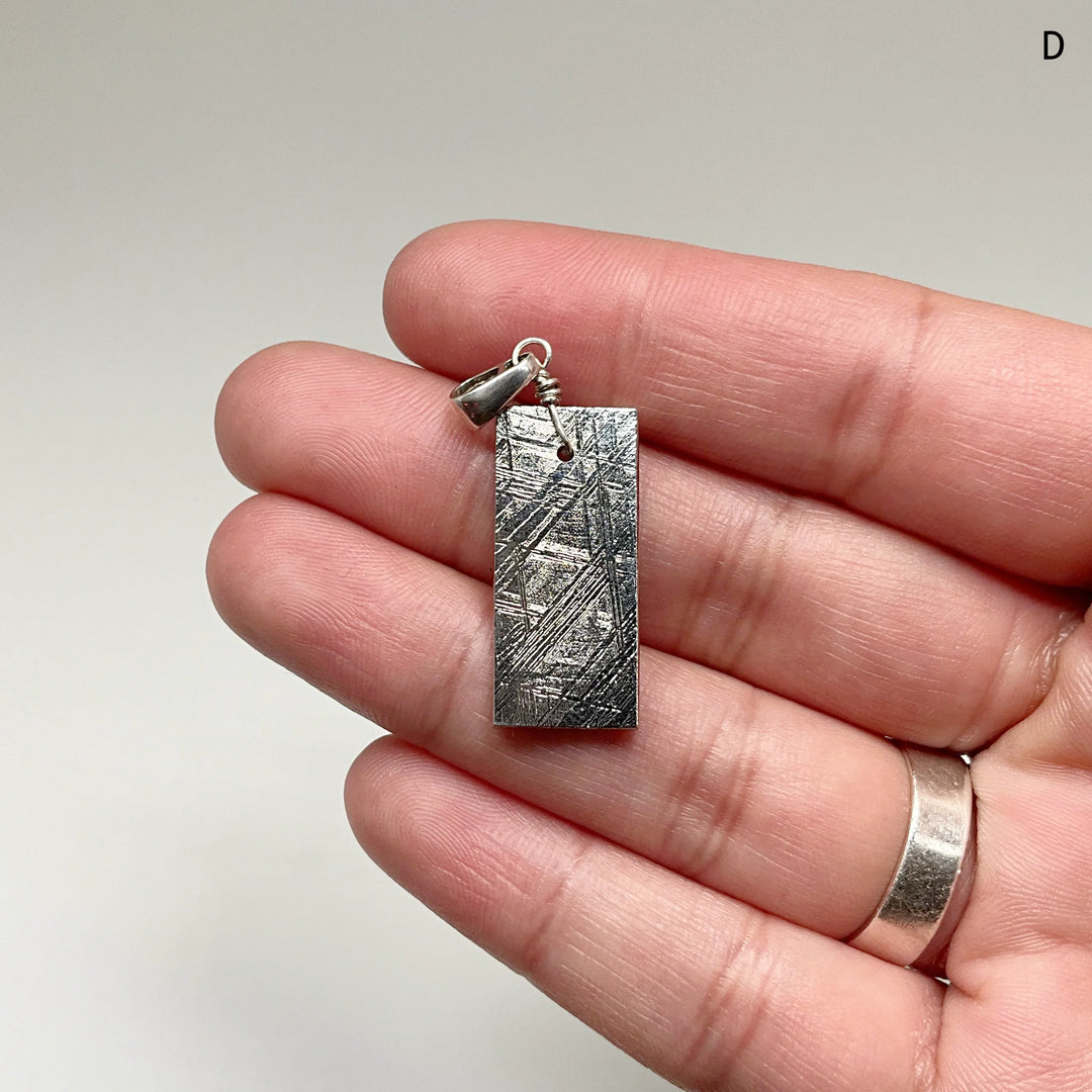 Muonionalusta Meteorite with Bail Top Pendant