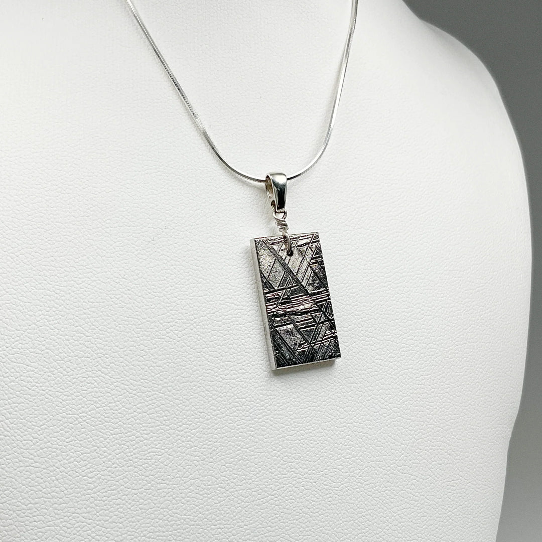 Muonionalusta Meteorite with Bail Top Pendant