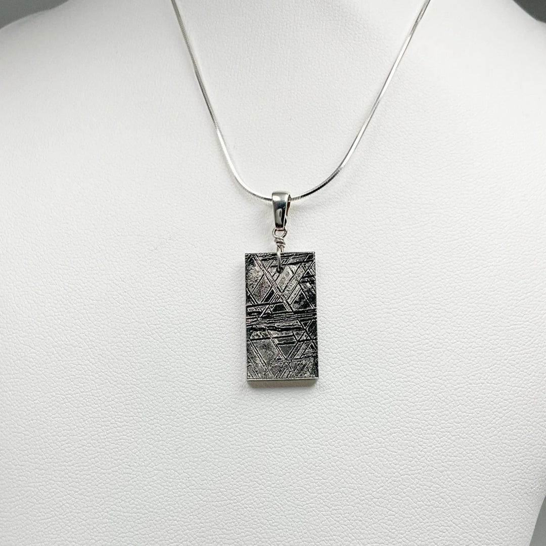 Muonionalusta Meteorite with Bail Top Pendant