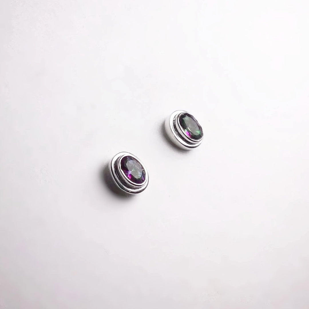 Mystic Topaz Stud Earrings