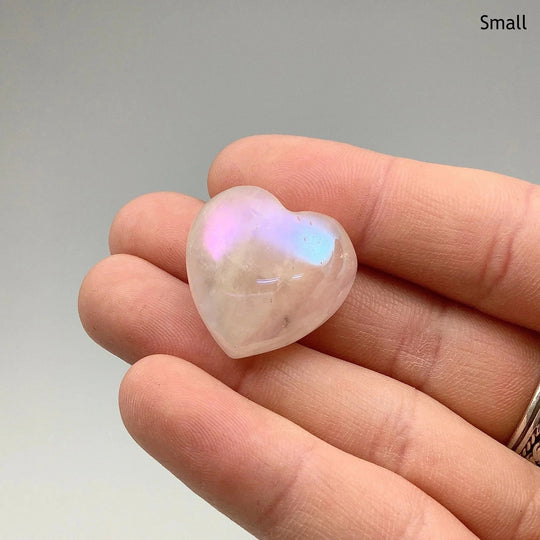 Opalescent Rose Quartz Heart