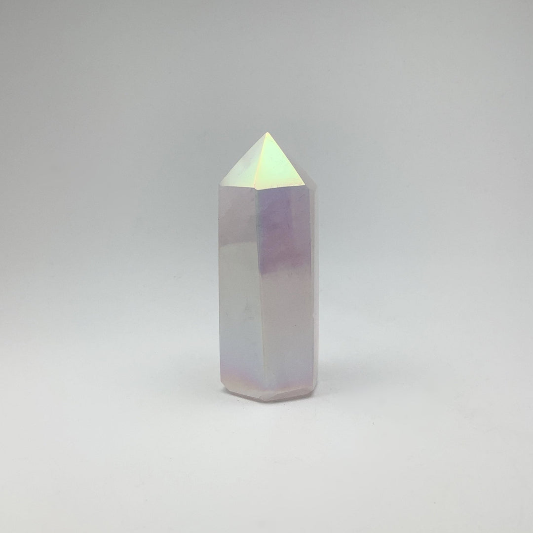 Opalescent Rose Quartz Point