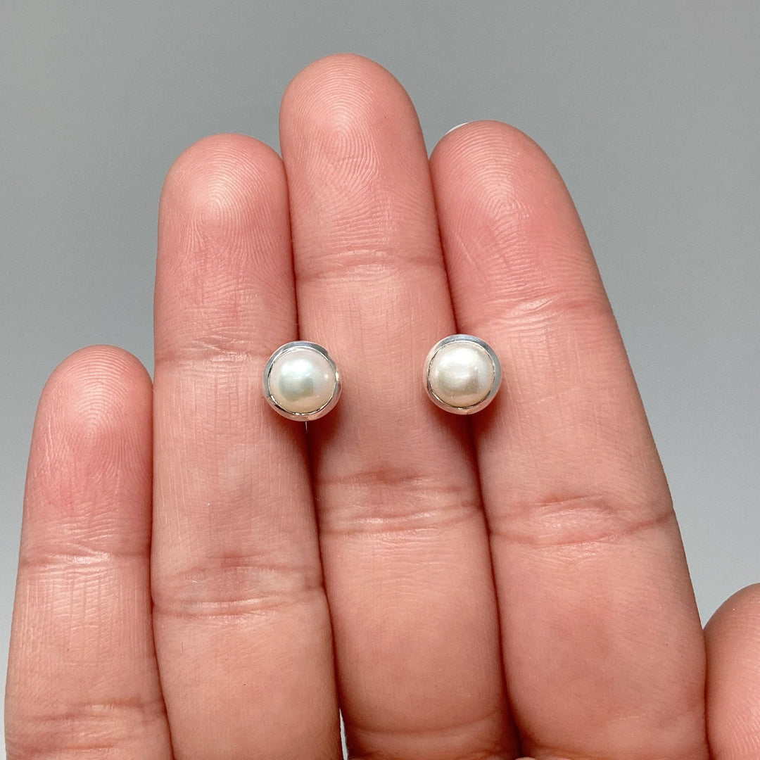 Pearl Stud Earrings