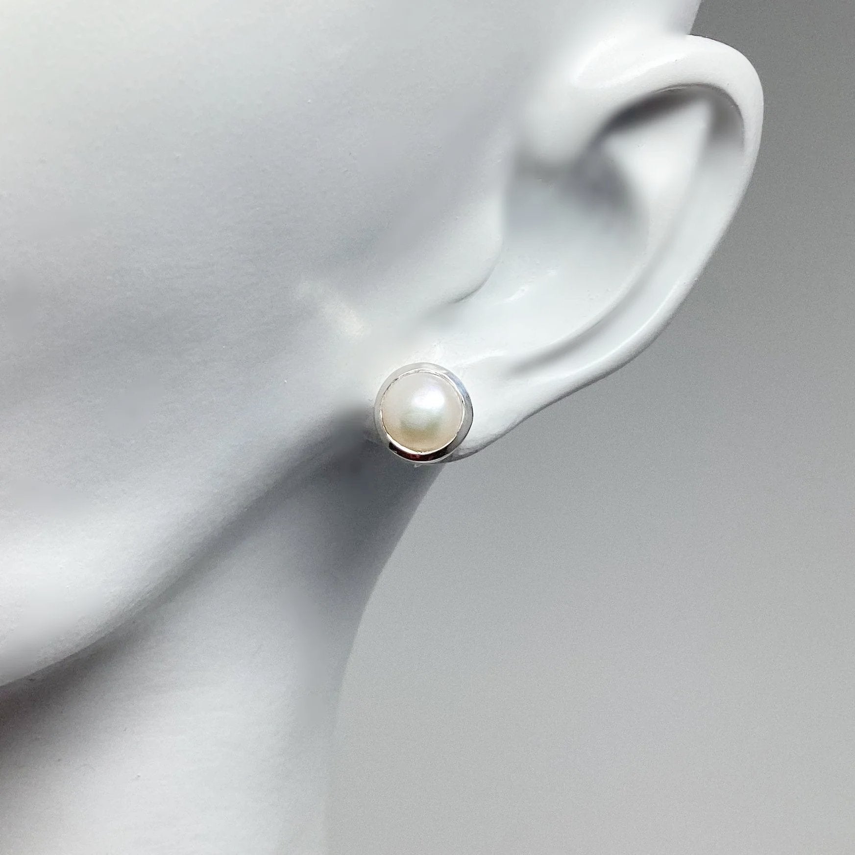 Pearl Stud Earrings