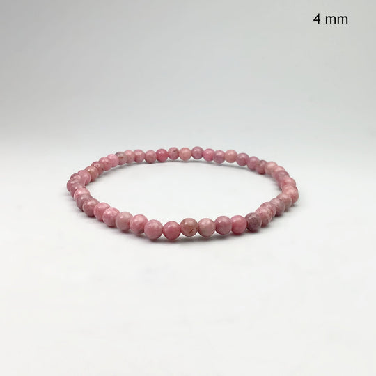 Pink Rhodonite Beaded Bracelet