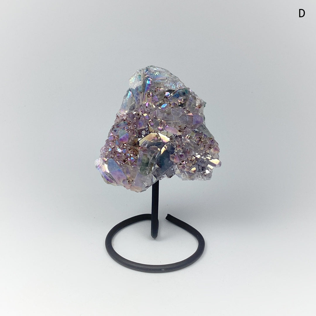 Rainbow Amethyst Druze Cluster On Stand