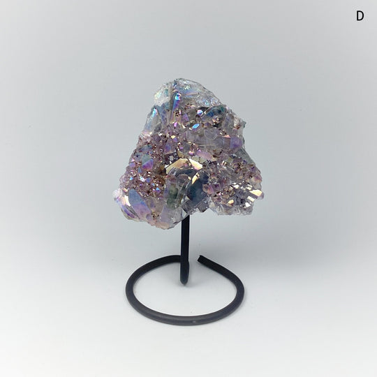 Rainbow Amethyst Druze Cluster On Stand