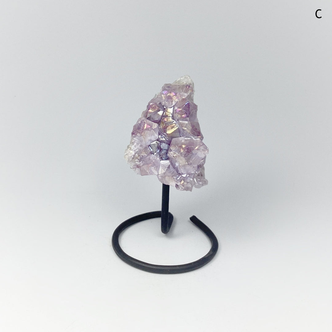 Rainbow Amethyst Druze Cluster On Stand