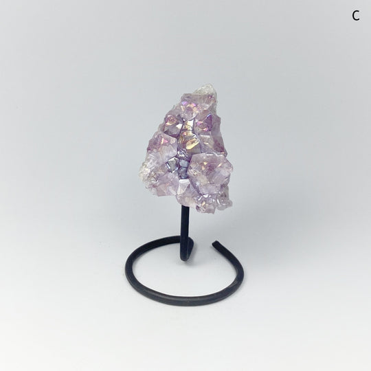 Rainbow Amethyst Druze Cluster On Stand