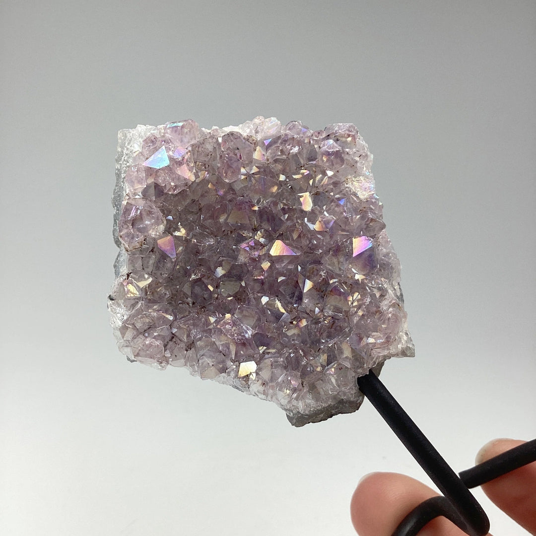 Rainbow Amethyst Druze Cluster On Stand