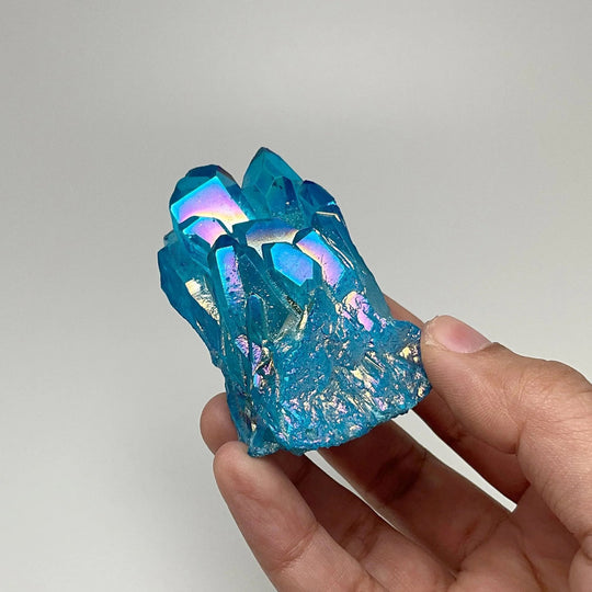 Rainbow Aqua Aura Quartz Cluster