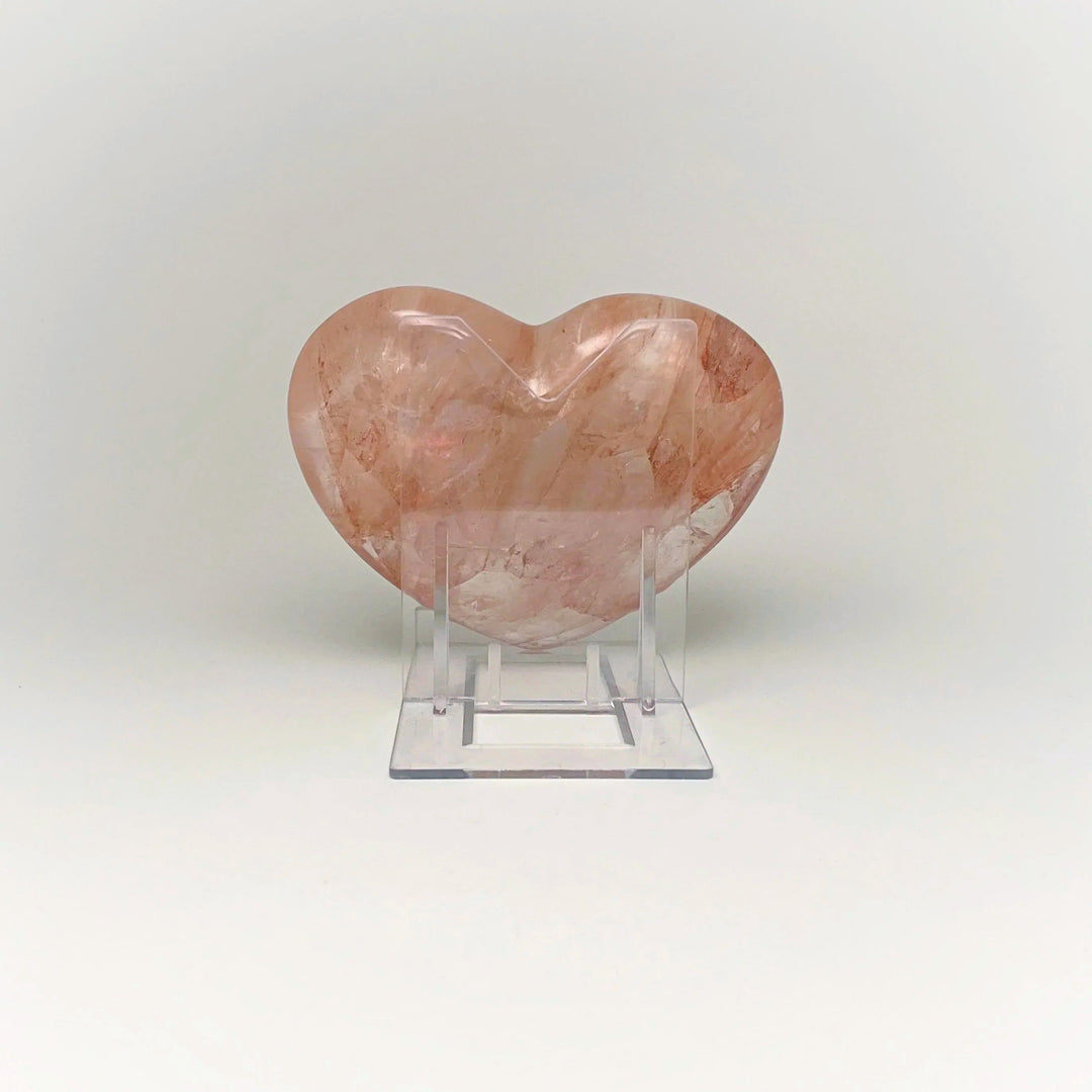 Red Hematoid Quartz Heart