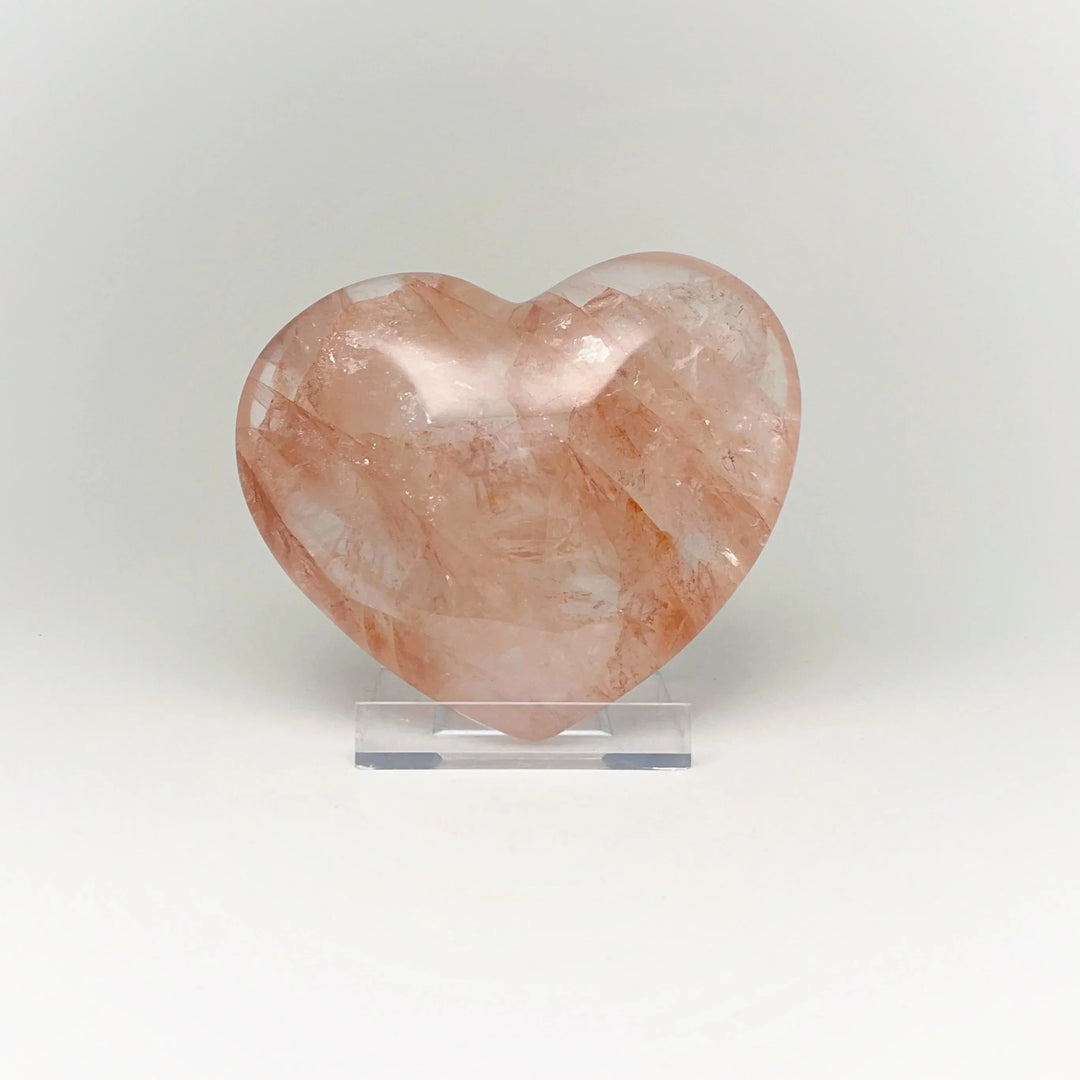 Red Hematoid Quartz Heart