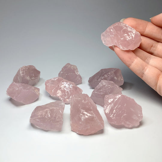 Rough Rose Quartz Chunk at $12 Each