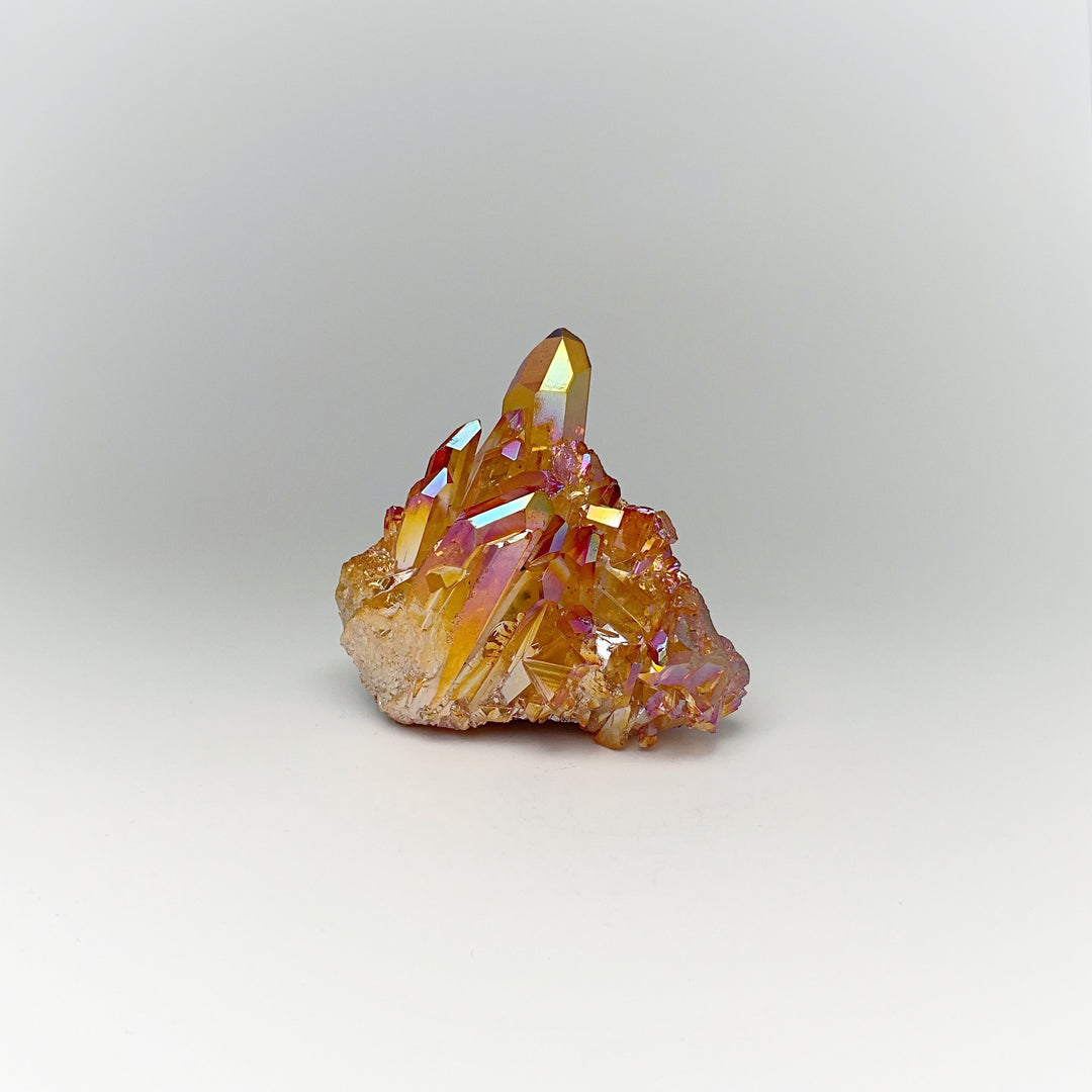 Sunset Aura Quartz Cluster