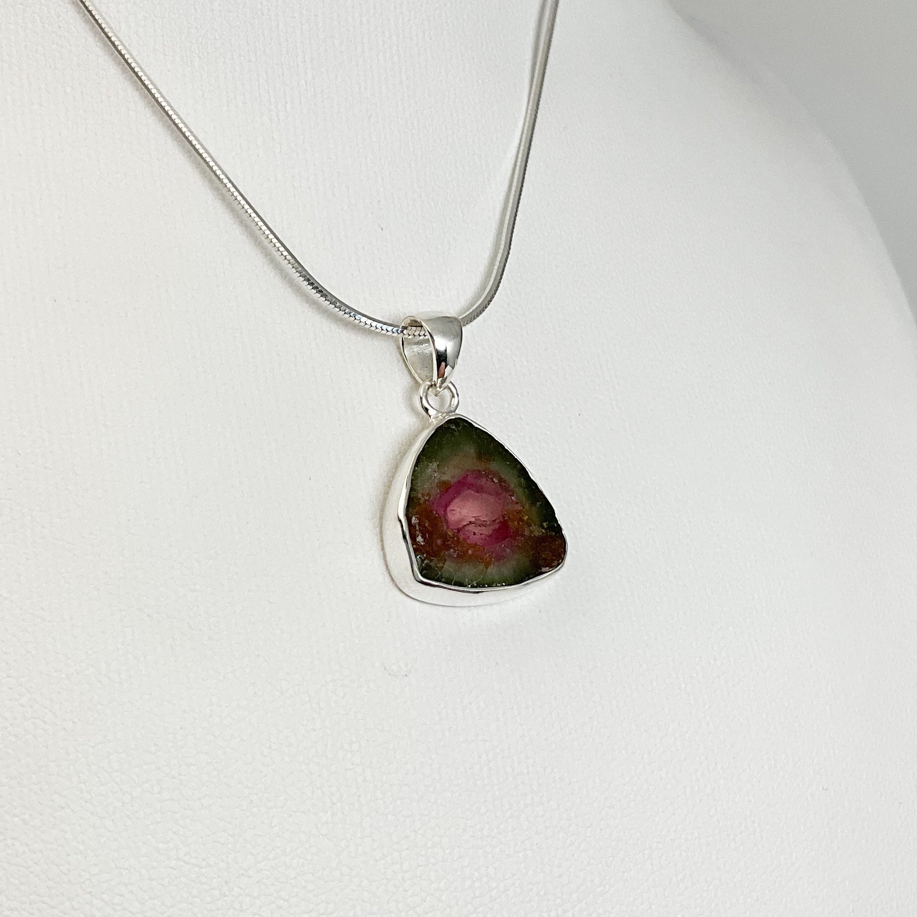 Watermelon Tourmaline Pendant